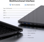 Laptop Computer, Pentium Gold up to 3.4Ghz (Beats Pentium, Celeron), Type-C PD, HDMI, USB 3.2, TF Card Slot, 14" FHD IPS, 8GB RAM, 128GB SSD, up to 2TB, Laptop for Student, Business, Office