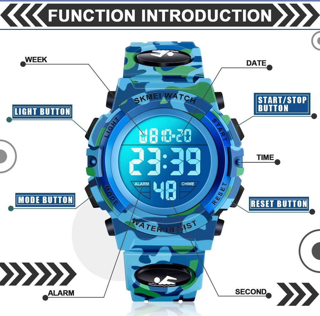 LED Digital Waterproof Watch for Kids - Kids Gifts