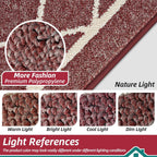 Kitchen Rugs Non Slip Washable Kitchen Mat, Red, 32X48In | Washable Easy Care Kitchen Rug, Absorbent Kitchen Mats for Floor, Stain Resistant Durable Rugs for Kitchen