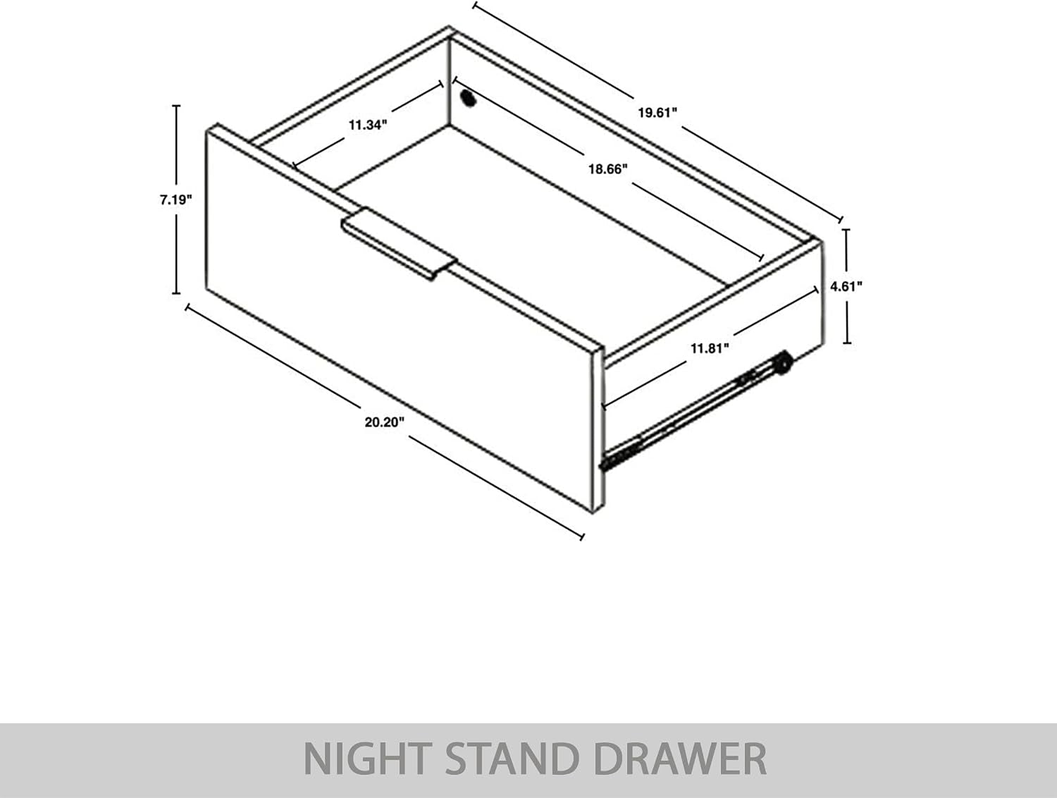 Modern Glam 2-Drawer Wooden Nightstand with Gold Metal Legs, Black