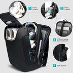 Men'S Laptop Backpack for 17.3Inch Notebook,Waterproof Fashion Travel Backpacks,High Tech Backpack with Water Bottle, Work Business Backpacks for Men and Women