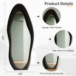 Climenhaga Full Length Mirror Wavy Mirror Floor Mirror