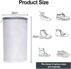 Shoes Wash Bags, Laundry Shoe Mesh Bag with Zipper for Washing and Drying Machine, Reusable and Durable Reinforced Shoe Cleaning Bag, Shoe Cleaning Laundry Bag for Gym Shoes, Sneaker, Slipper-White