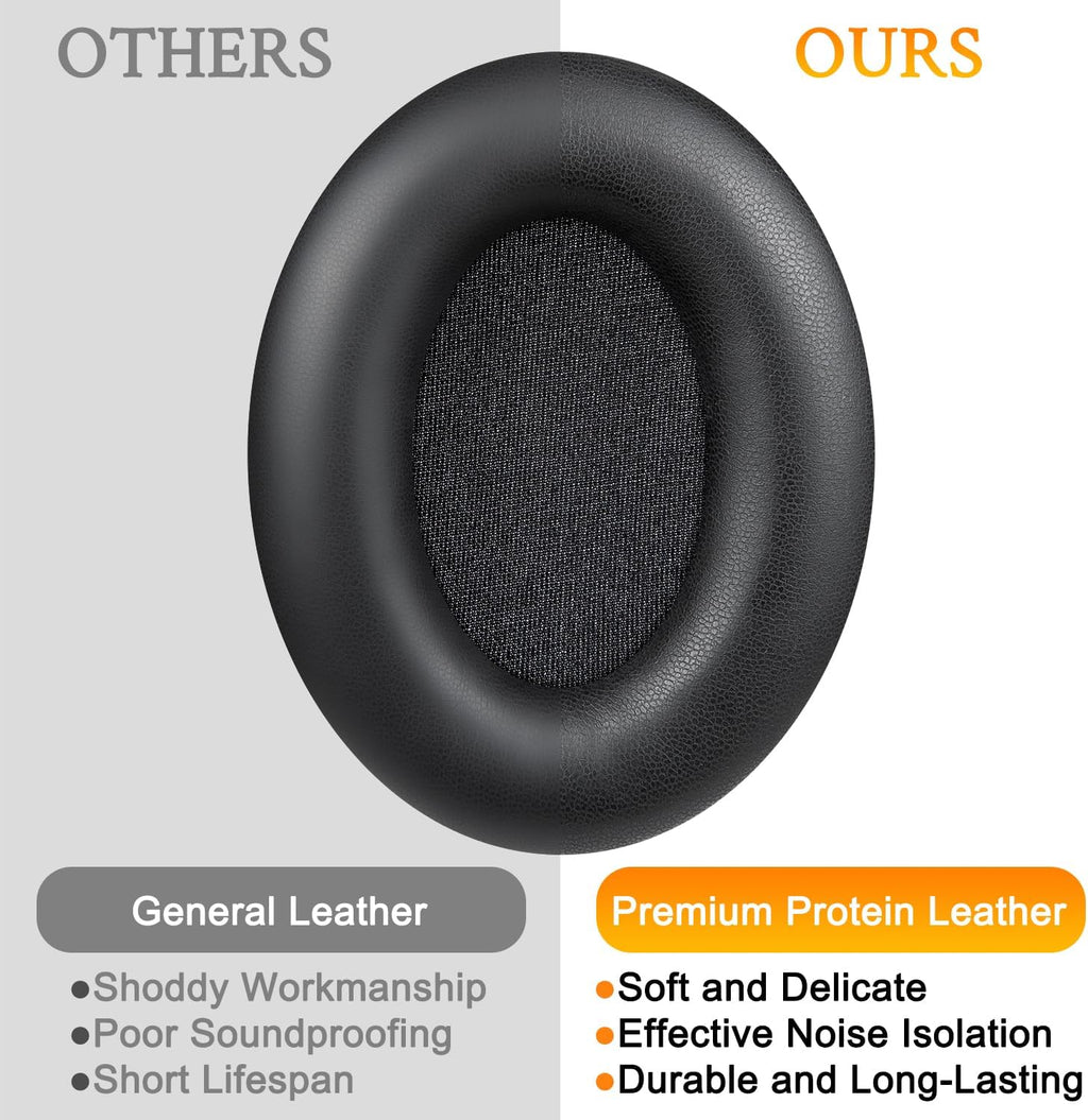 Earpads for Sony WH-1000XM3 - Black | for WH1000XM3(XM3) Headphones