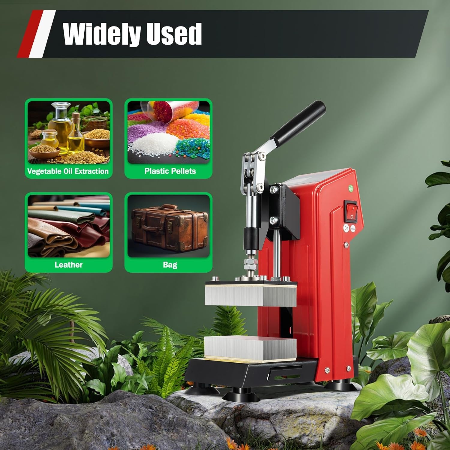 Heat Press Machine 900W Mini Manual Heat Presser Heavy Duty Hot Press Stamping