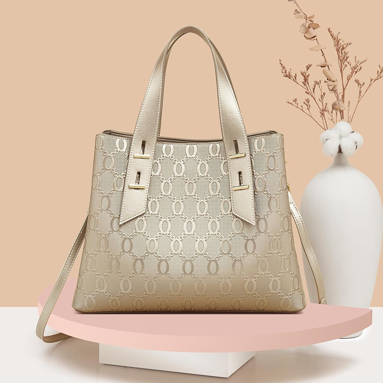 Women Crossbody Handbags Genuine Leather Satchel Handbags for Women Top-Handle Shoulder Tote Purses