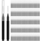 120Pcs Micro Eyebrow Brush with Cap - Eyebrow Tinting, Lash Filler, Brow Lifting Brush - Professional Makeup Kit for Eyebrow Lamination, Beauty Salon & Home Beauty Care
