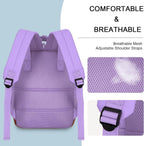 Small Carry on Travel Backpack with USB Charging Port, Lightweight Water Resistant Mini Carry-On Backpack for Men Women, Compact Personal Everyday Backpack,Purple