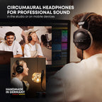 DT 770 PRO 80 Ohm Over-Ear Studio Headphones in Gray. Enclosed Design, Wired for Professional Recording and Monitoring