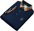 Short Sleeve Shirt Men'S Summer Lapel Top Embroidery Casual Business T-Shirt