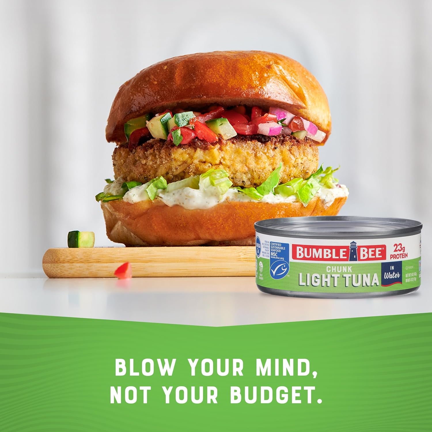 Chunk Light Tuna in Water, 5 Oz Cans (Pack of 24) - Wild Caught Skipjack Tuna - 23G Protein per Serving - MSC Certified Sustainable Seafood, Non-Gmo, Gluten Free, Kosher