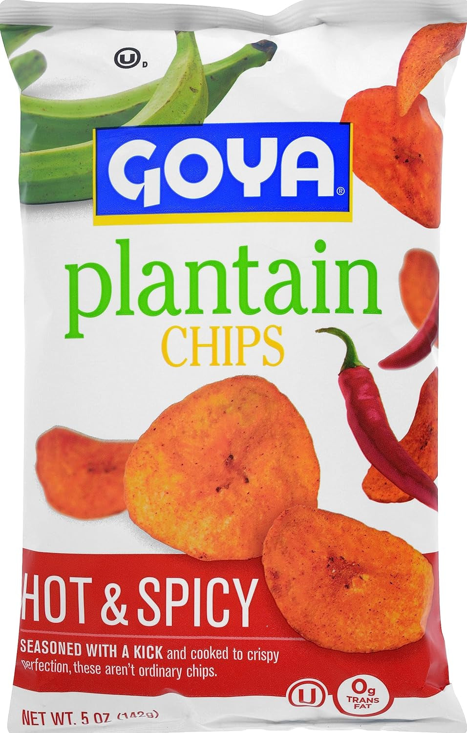 Foods Plantain Chips, Hot & Spicy, 5 Ounce (Pack of 12)