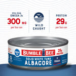 Solid White Albacore Tuna in Water, 5 Oz Can (Pack of 24) - Wild Caught Tuna - 29G Protein per Serving, High in Omega-3S - Non-Gmo Project Verified, Gluten Free, Kosher