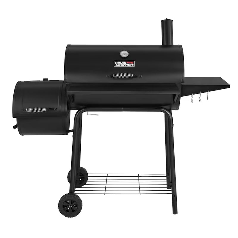 26.77-In W Black Barrel Charcoal Grill