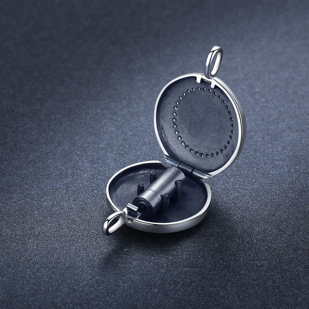 S925 Sterling Silver Paw Urn Pendant Necklace for Pet Cat Dog Ashes Cremation Locket Keepsake Memorial Urn Necklace.