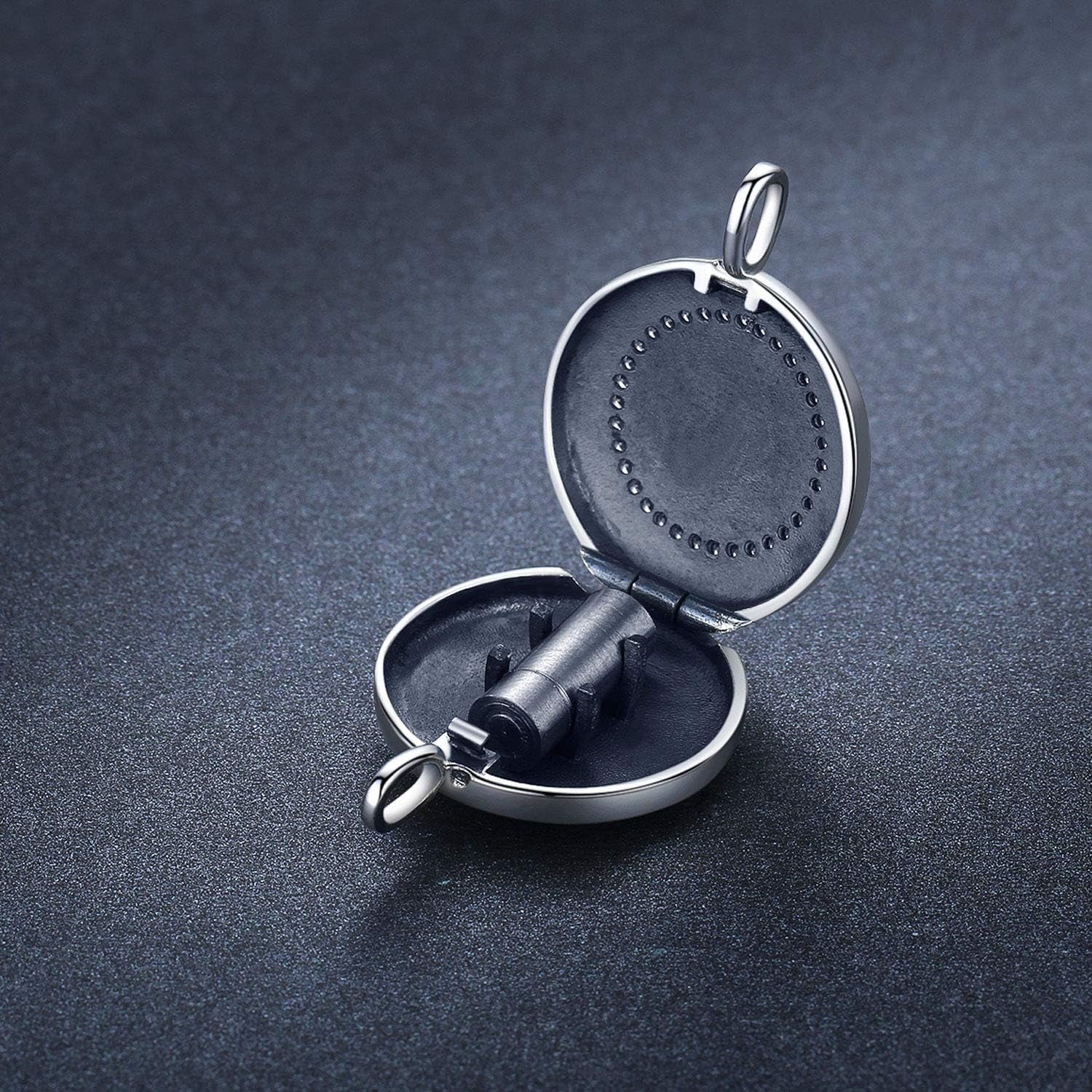 S925 Sterling Silver Paw Urn Pendant Necklace for Pet Cat Dog Ashes Cremation Locket Keepsake Memorial Urn Necklace.