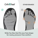 Asheville Orthopedic Men House Slippers | Hands Free, Adjustable, Slip-On Faux Fur Supportive House Shoes with Arch Support, Comfortable Cushioning, Wide Toe Box