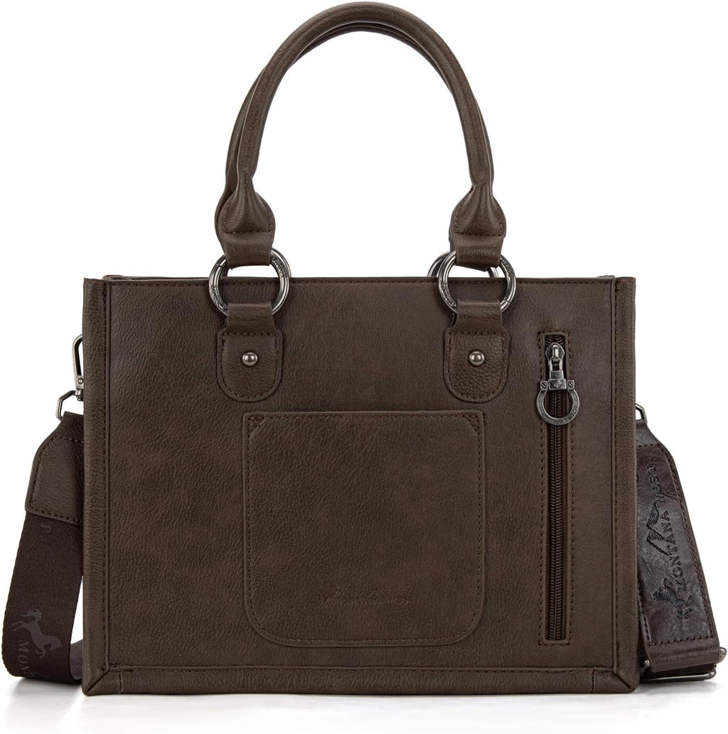 Tote Bag for Women Western Tooling Handbags Embroidered Concho Crossbody
