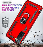 For Galaxy S21 Case: Samsung Galaxy S21 Case with HD Screen Protector - Military Grade Protective Cases with Ring for Samsung S21(Red)