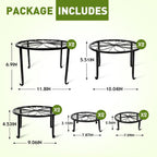10 Pack Plant Stand, Metal Plant Stands for Outdoor Indoor Plants, Heavy Duty Plant Stands for Multiple Plant, Anti-Rust Iron Plant Pot Shelffor Planter, Potted Plant Holder for Garden Home