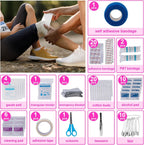 Roadside Emergency Car Kit for Vehicles, Pink Emergency Roadside Assistance Kit with Car First Aid Kit, Thoughtful Car Emergency Kit for Women, Men, New Drivers and Adventurers Gifts