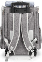 Pet Rolling Carrier, Dog Backpack with Wheels,Cats,Puppies Travel Bag with Wheels,Dog Trolley(Grey)
