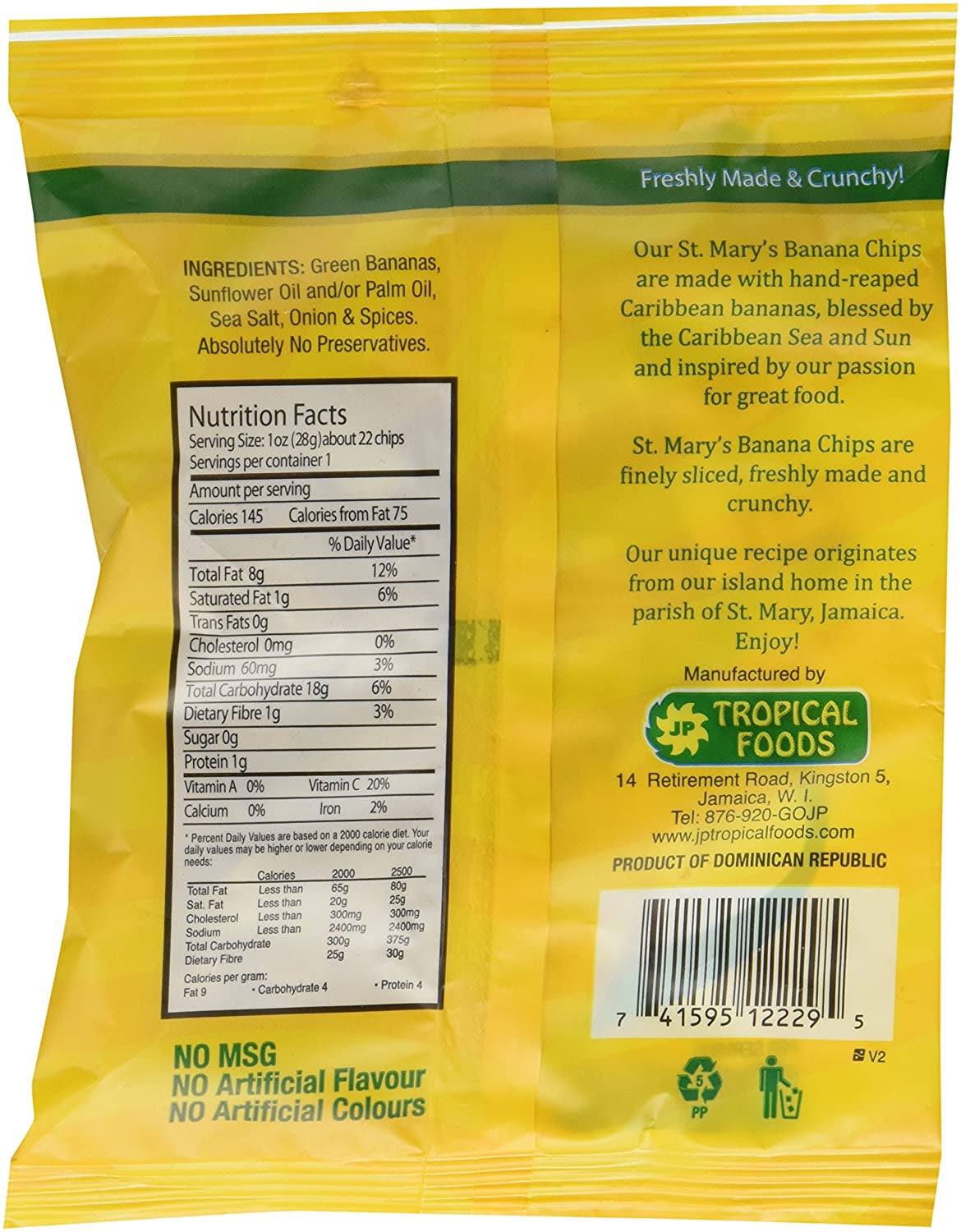 St Mary'S Banana Chips (Original with Sea Salt) - 6-PACK