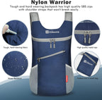 Lightweight Packable Backpack 14L(Royal Blue) | Small Foldable Backpacks Hiking Water Resistant Collapsible Daypack for Women Men