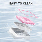 Water Bowl for Cats & Dogs 2L, No Spill Slobber Stopper, Slow Drink | Pink, Splash Proof Design, 70Oz Capacity, Floating Disk, Slow Drink, for Cats & Dogs, Travel and Home Use, Dishwasher Safe