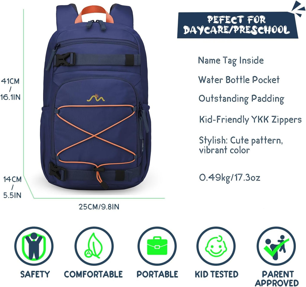Kids Backpack for Boys Girls Elementary Kindergarten School Bag Lightweight Children Daypack