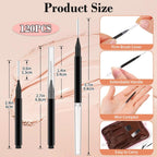 120Pcs Micro Eyebrow Brush with Cap - Eyebrow Tinting, Lash Filler, Brow Lifting Brush - Professional Makeup Kit for Eyebrow Lamination, Beauty Salon & Home Beauty Care