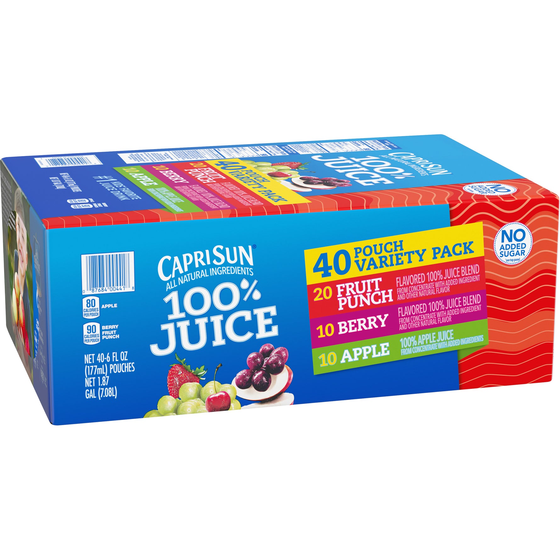 , 100% Juice, Variety Pack, 6 Fl Oz, 40-Count