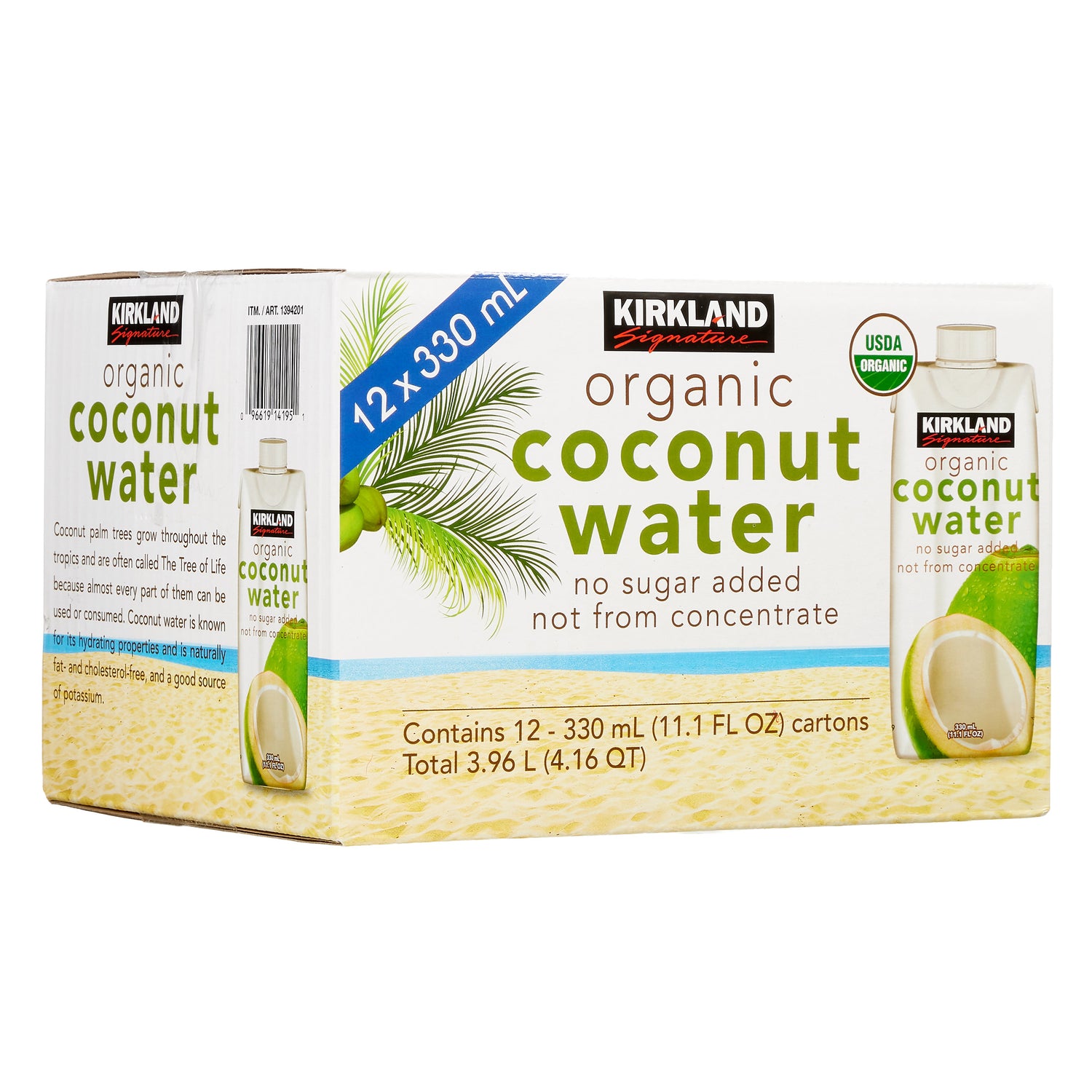 , Organic Coconut Water, 11.1 Fl Oz, 12-Count