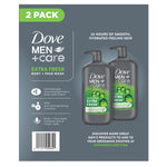 Men'S Extra Fresh Body + Face Wash 2-Pack, 32 Fl Oz