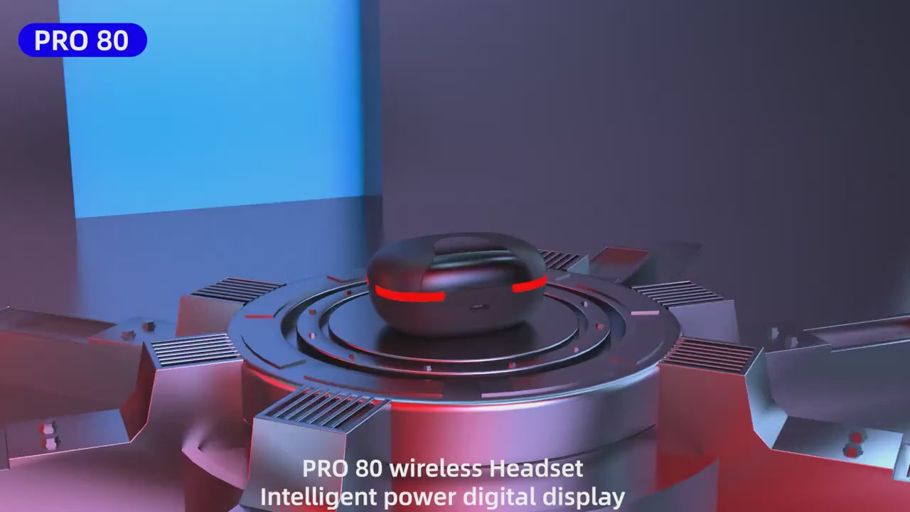 Wireless Earbuds with LED Display  Touch Controls for 2024
