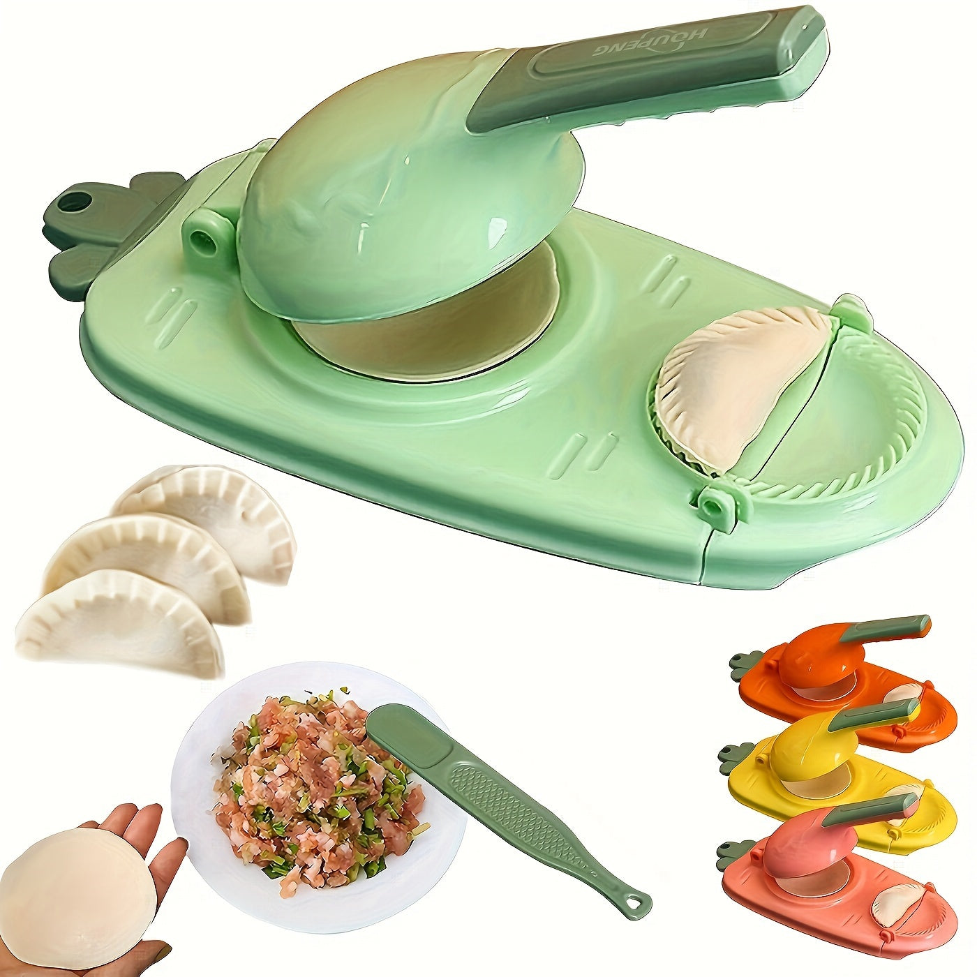 Stainless Steel Dumpling Maker for Homemade Dumplings  NonSlip Handle
