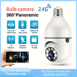 1PC E27 Light Bulb Security Camera with WiFi and 360 Panoramic Views