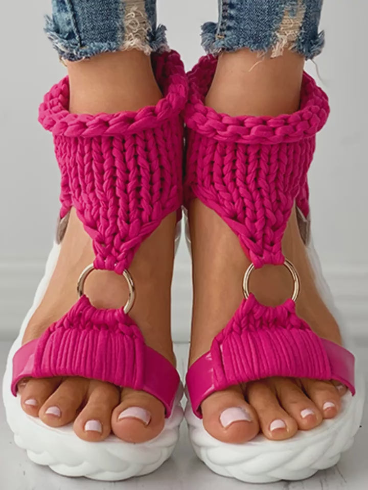 Stylish Womens Crochet Sandals Comfortable 