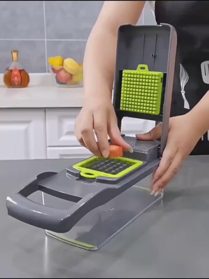 616pcs Vegetable Chopper Multifunctional Slicer Grater  Cutter with Container