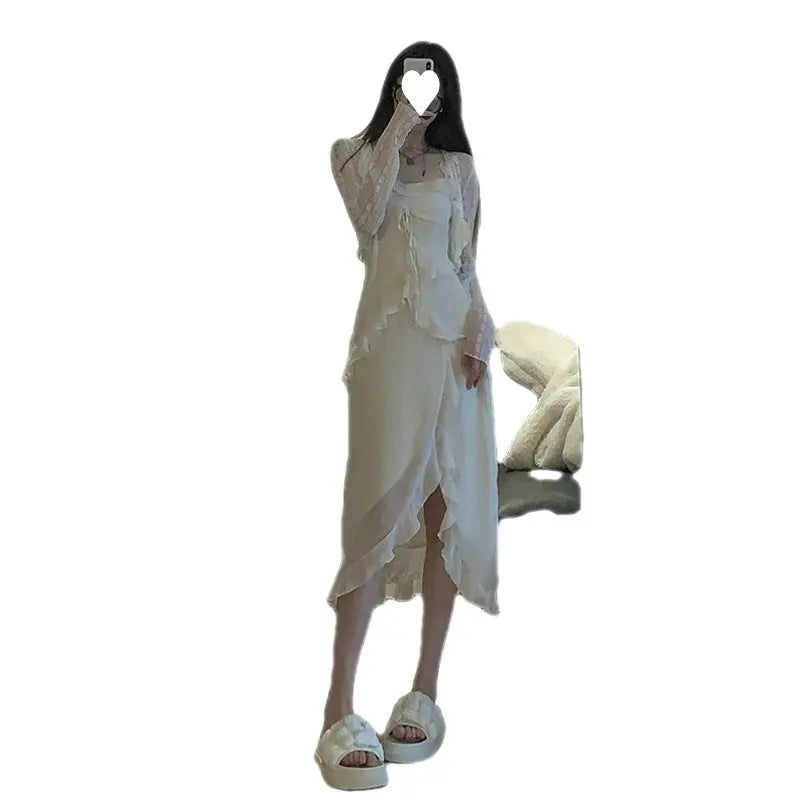 Gentle Adult Lady like Woman Style Long Dress Suit for Women
