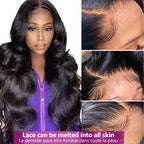 "Long Curly Hair Wig - Black, Big Wavy Style for the Mid-Section"