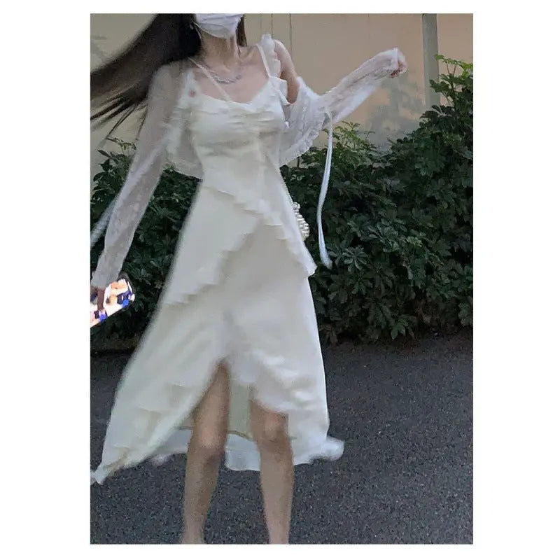 Gentle Adult Lady like Woman Style Long Dress Suit for Women