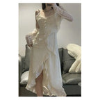 Gentle Adult Lady like Woman Style Long Dress Suit for Women