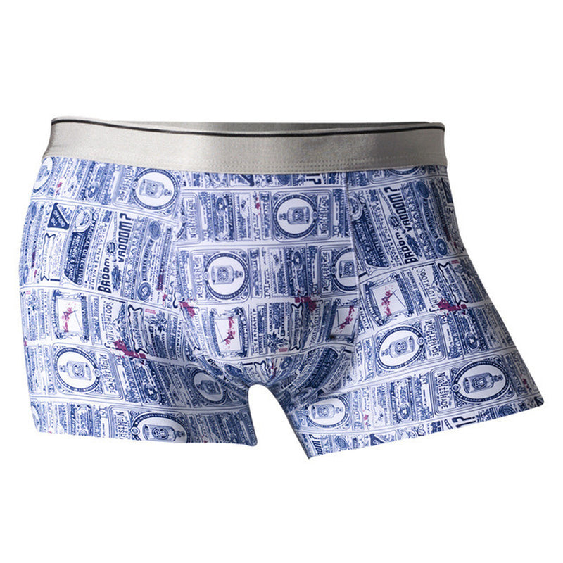 Underpants Man Ice Silk Men Underwear Boxer Shorts Seamless