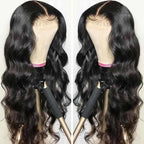 "Long Curly Hair Wig - Black, Big Wavy Style for the Mid-Section"