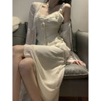 Gentle Adult Lady like Woman Style Long Dress Suit for Women