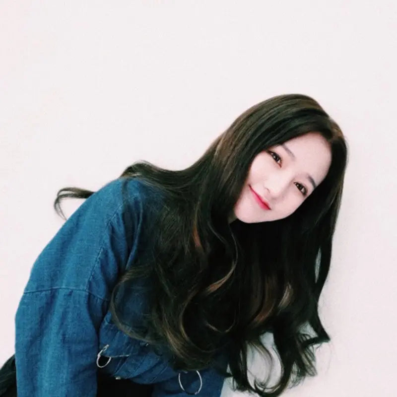 Mid-Length Long Curly Hair Female Wig