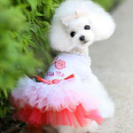 Deals Clearance Puppy Face Dog Dress Summer Pet Tutu for Small or Medium Dogs Puppy Clothes Girl Dog Princess Skirt Outfits Cat Lace Apparel