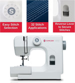 | M1000.662 Sewing Machine - 32 Stitch Applications - Mending Machine - Simple, Portable & Great for Beginners